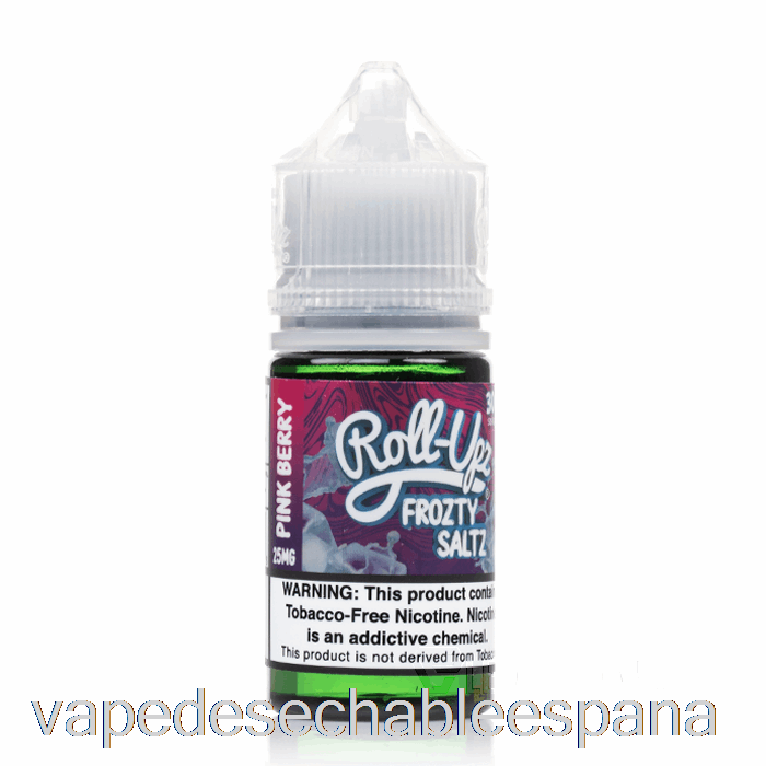Vape Desechable España Pink Berry Ice - Jugo Roll-upz Sal - 30ml 25mg
